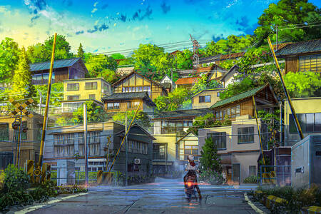 Küçük bir Japon kasabası